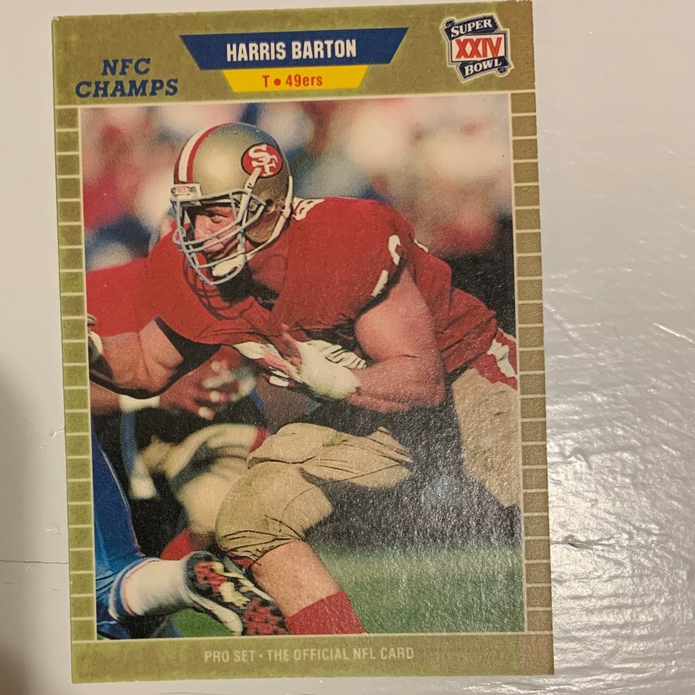 Harris Barton 1989 Pro Set #369 Football Card